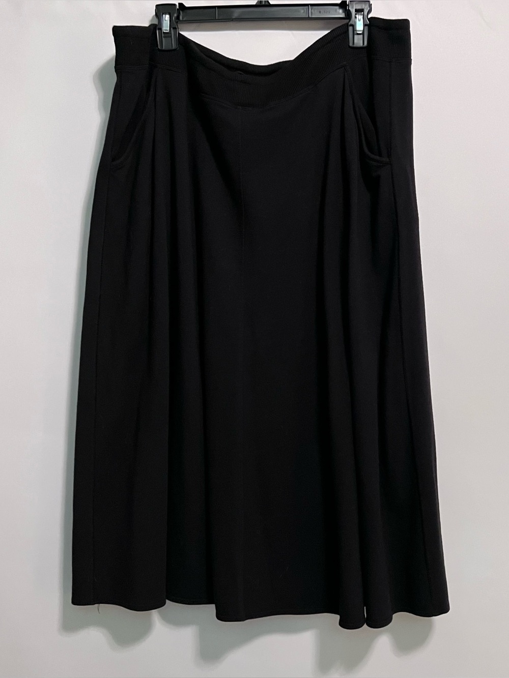 TravelSmith Casual Black A-Line Skirt